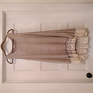 Tank dress with lace